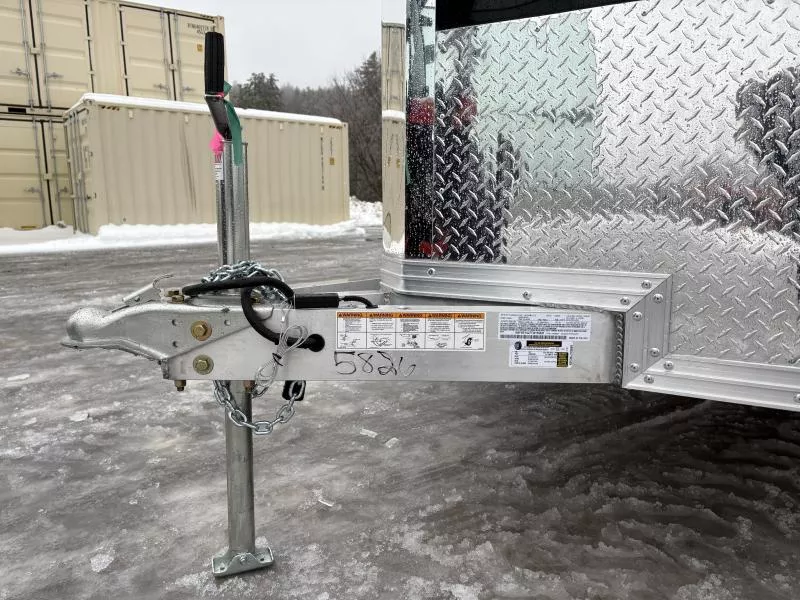 Seized Rear Trailer 2026 Stealth Trailers 8.5x16 Aluminum Enclosed Cargo Trailer w/Spring ...