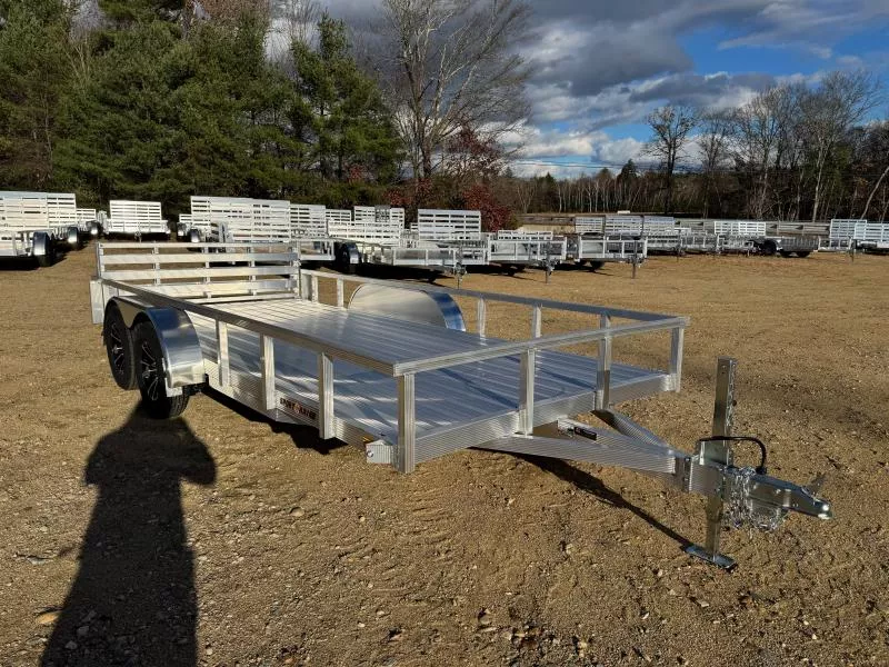 2026 Sport Haven 7x16 Aluminum 7K Deluxe Landscape Trailer w/Bi-Fold Ramp & Matching Spare
