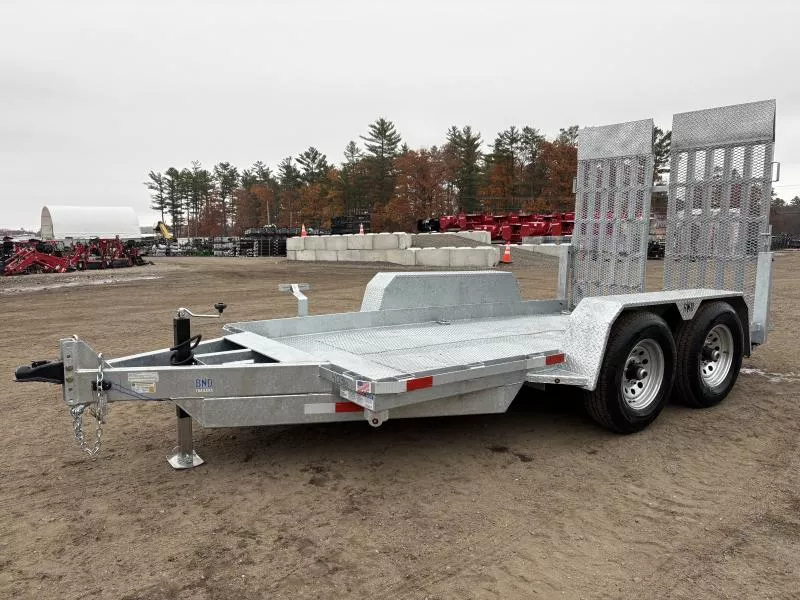 2026 BND 6x12 10K Galvanized Scissor Lift Trailer w/ Ramps & D-Rings