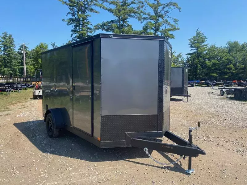 2026 Covered Wagon Trailers 7x12 Enclosed 3K Cargo Trailer w/Ramp Door & Blackout PKG