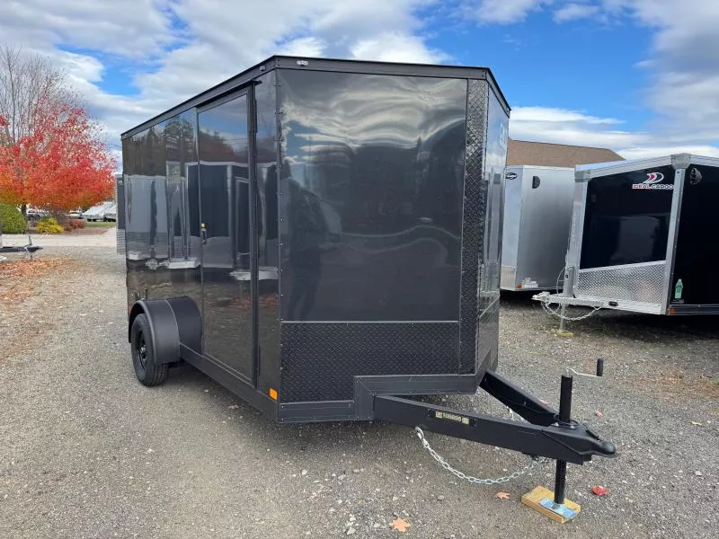 2026 Covered Wagon Trailers 7x12 Enclosed 3K Cargo Trailer w/Barn Doors & Blackout PKG