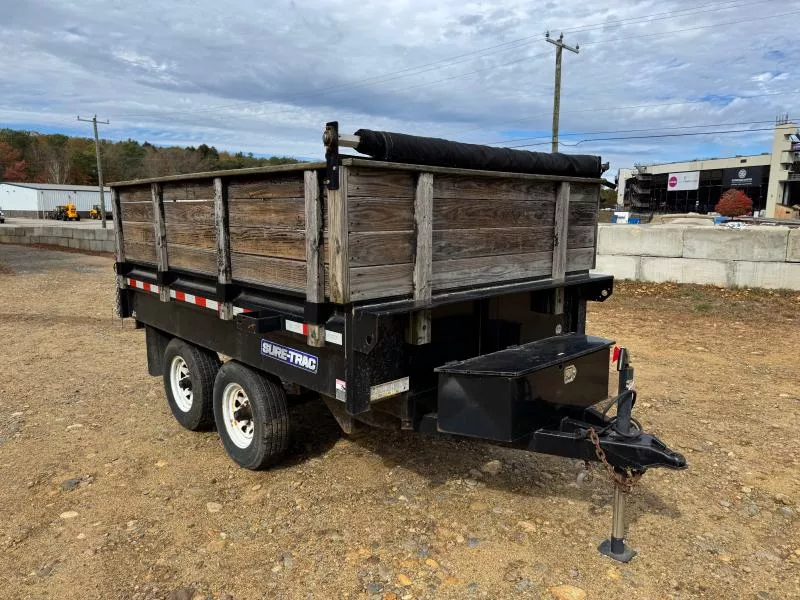 2015 Sure-Trac 6x10 Powder Coated 10K Deckover Dump Dump Trailer
