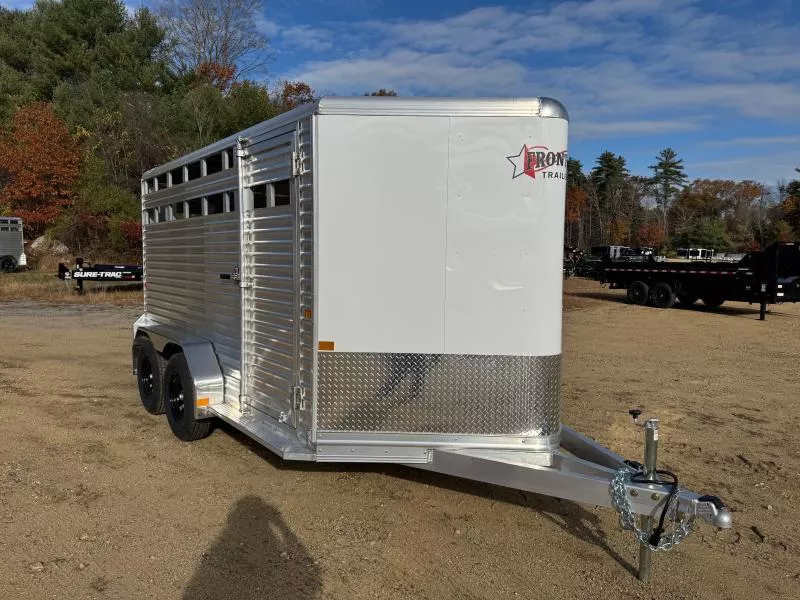 2026 Frontier Livestock 14'7" Aluminum 7K Livestock Trailer w/Sliding Calf Gate