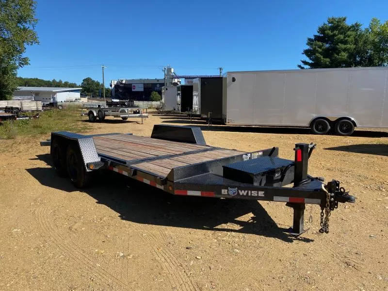 2024 BWISE 7x18 Partial Tilt 17.6K Equipment Trailer w/Tool Box