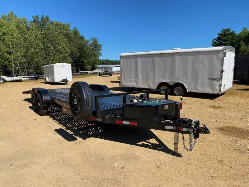 2024 BCL Fabrication 7x24 Steel Deck 14K Tilt Equipment Trailer w/Winch