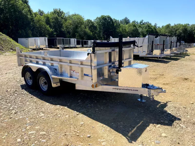 2026 CargoPro Trailers 6x12 Aluminum 10k Dump Trailer w/Tarp Kit