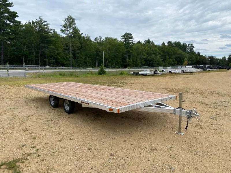 2025 Sport Haven 101x22 Aluminum 6.4K Deckover Light Equipment Trailer w/Rub Rail & Stake Pockets