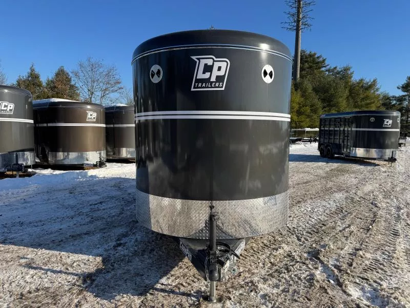 2026 CornPro 7x16 Steel 10K Livestock Trailer w/Extra Height, Center Divider & Combo Gate