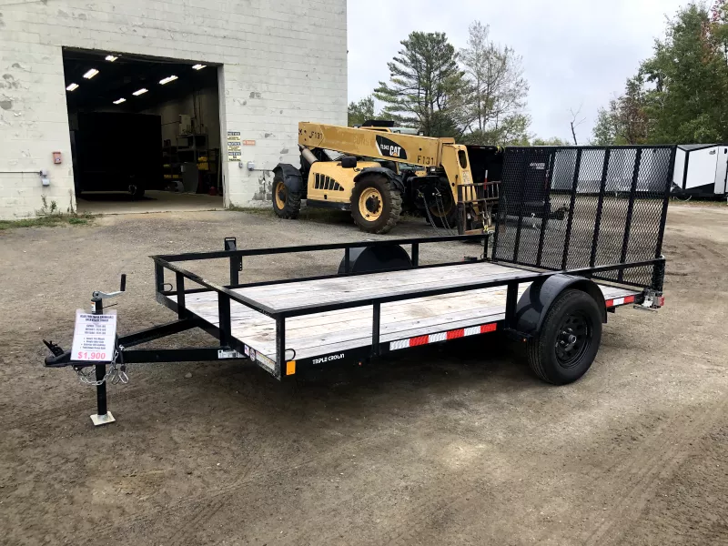 USED 2024 Triple Crown 6x12 3K Powder Coat Utility w/Ramp Gate