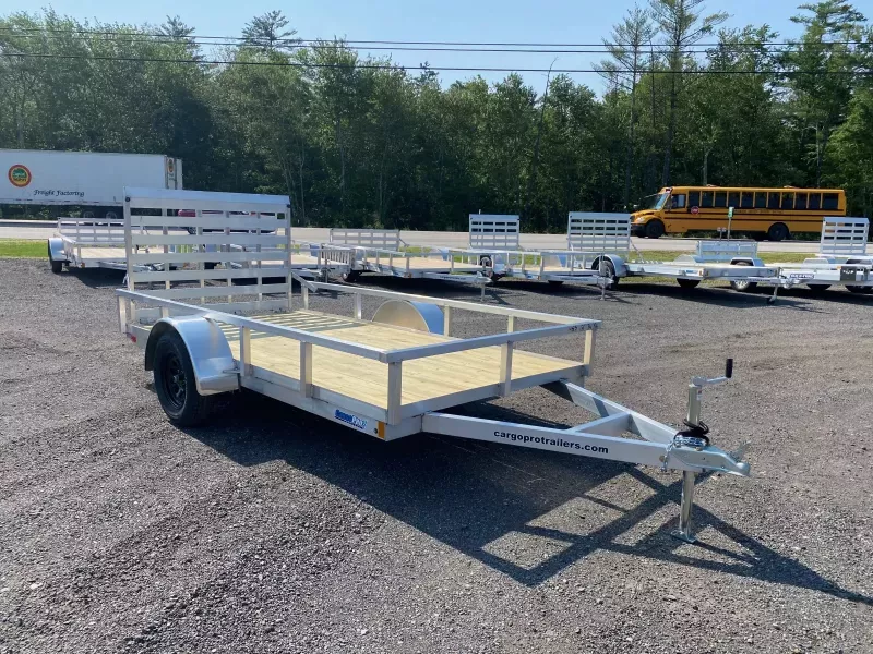 2026 CargoPro Trailers 6x12 Aluminum 3K Utility Trailer w/Fold Flat Ramp