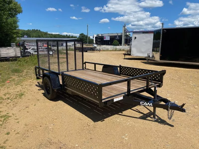2025 Cam Superline 7x12 Powder Coated 3K ATV Trailer w/ Spare Tire Mount and Ramps