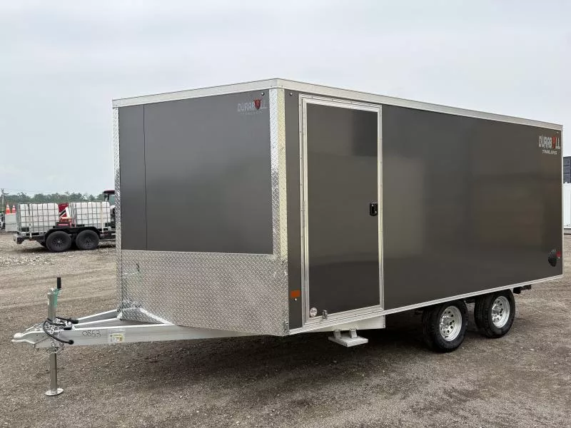 2025 Durabull Trailers 101x14 2-Place Aluminum Multisport Snowmobile Trailer w/Galvanized Package 