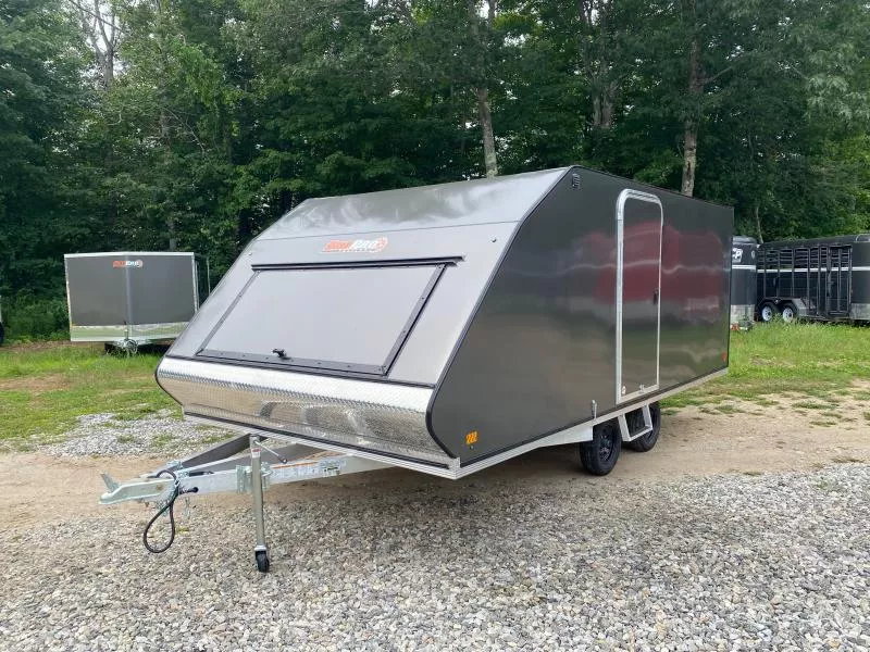 2026 SnoPro Trailers 101x16 Aluminum Enclosed 3-Place Snowmobile Trailer w/Tapered Ramp