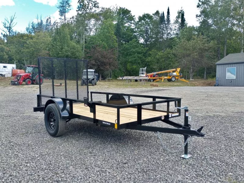 2026 Triple Crown Trailers 5x10 Powder Coated Utility Trailer w/Spare Tire Mount, Rear Ramp Gate