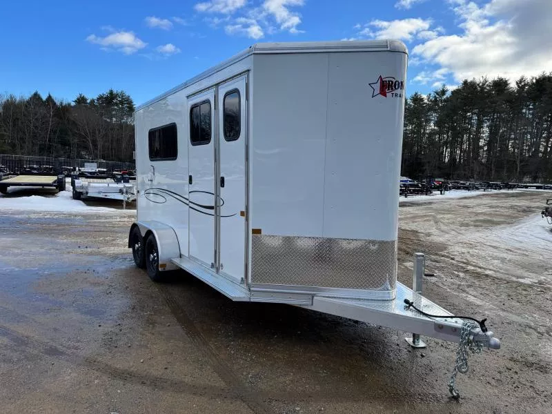 2026 Frontier Ambassador 59" Tack Lite 2-Horse Straight Load w/Front Tack Room, 8K Pedestal Jack