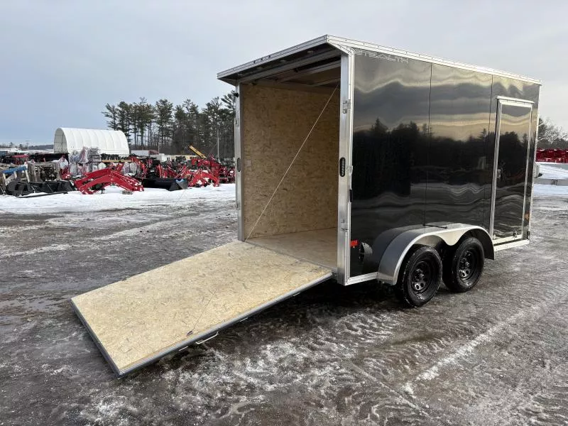 2026 Stealth Trailers 7x12 Aluminum Enclosed Cargo w/ Extra Height & Rear Door Canopy w/Lights Cargo / Enclosed Trailer