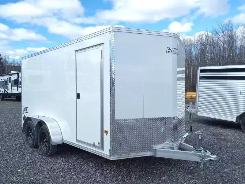 2026 E-Z Hauler XLT 7x14 7K Pro Series Aluminum Enclosed Cargo w/Spring Assist Rear Ramp.