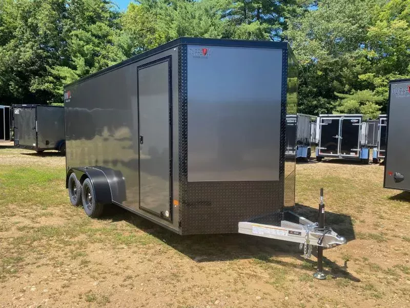 2026 Durabull Trailers 7x16 Aluminum 7K Enclosed Cargo Trailer w/Blackout PKG & Rear Ramp Door