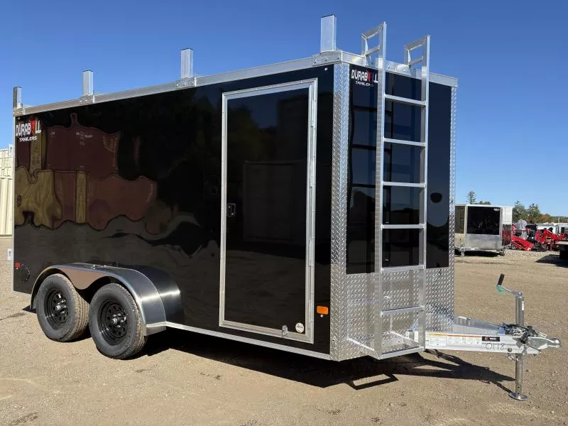 2026 Durabull Trailers 7X14 Aluminum Enclosed Cargo Trailer w/Contractor Package & Barn 