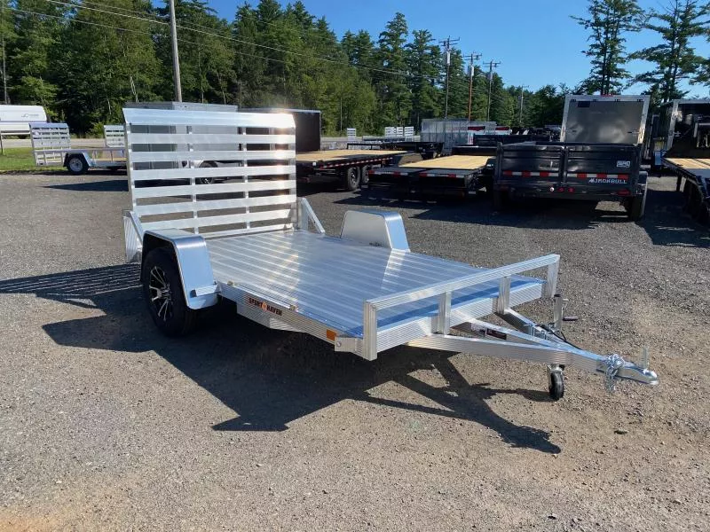 2026 Sport Haven 6x10 All Aluminum 3K Deluxe Flat Utility Trailer w/Fold Flat Rear Ramp