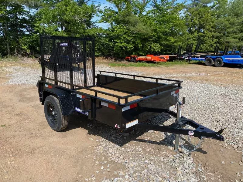 2026 Sure-Trac 5x8 Powder Coated 3K High Side Utility Trailer w/Rear Ramp Gate
