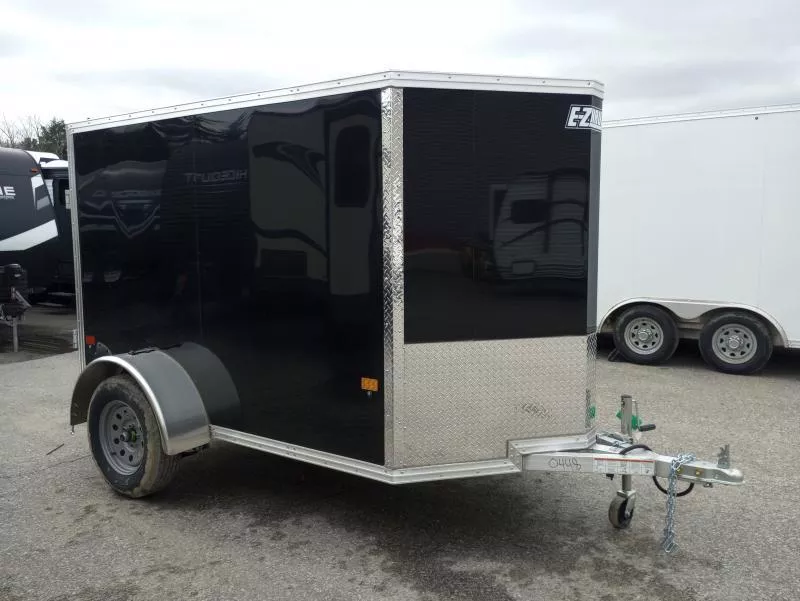2026 E-Z Hauler 5x8 Aluminum Enclosed Cargo Trailer w/Single Barn Door. 635 lbs.