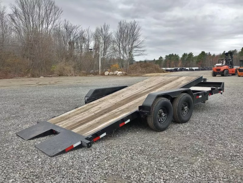 2025 Rice Trailers 7x20 14K Tilt Deck Equipment Trailer w/Toolbox, Spare Tire Mount