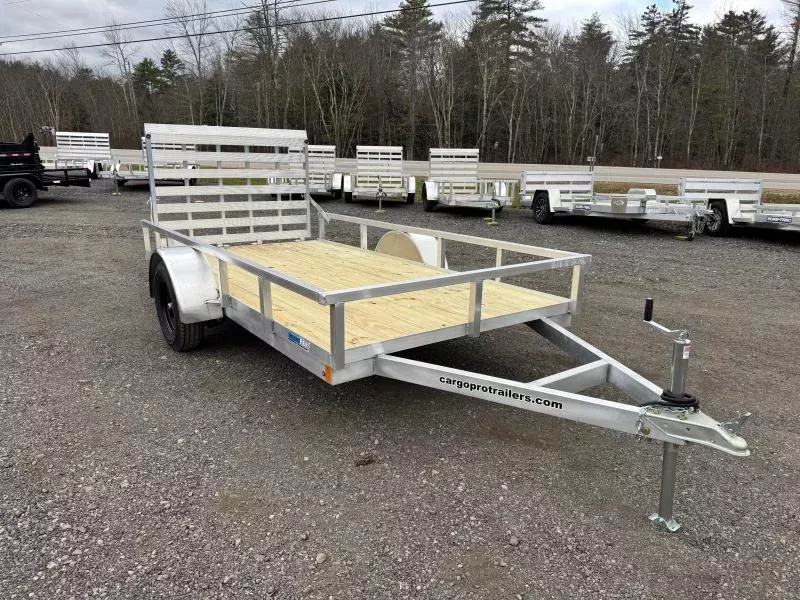 2026 CargoPro Trailers 6x12 Aluminum 3K Utility Trailer w/Fold Flat Ramp
