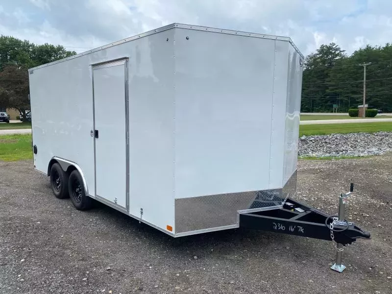 2026 ITI Cargo 8.5x16 Enclosed 7K Cargo Trailer w/Spring Assist Rear Ramp Door