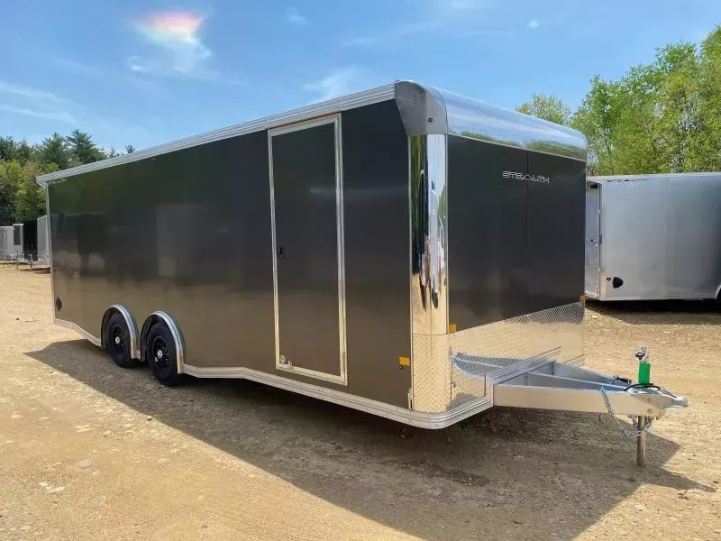 2026 Stealth Trailers 8.5x24 Aluminum 10K Enclosed Car / Racing Trailer w/Escape Door & Spoiler