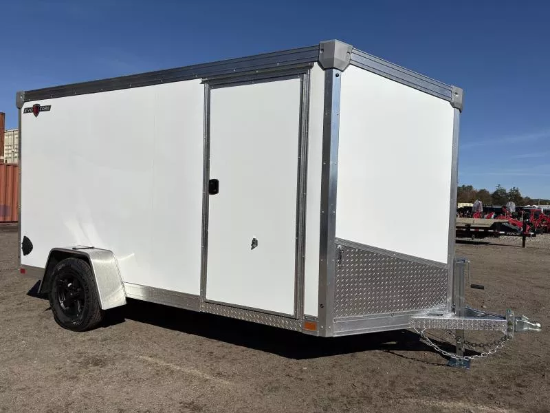 2026 Ideal Cargo 6x12 Galvanized Enclosed Cargo Trailer w/Spare Tire, Interior Spare Tire Mount & E-Track System 