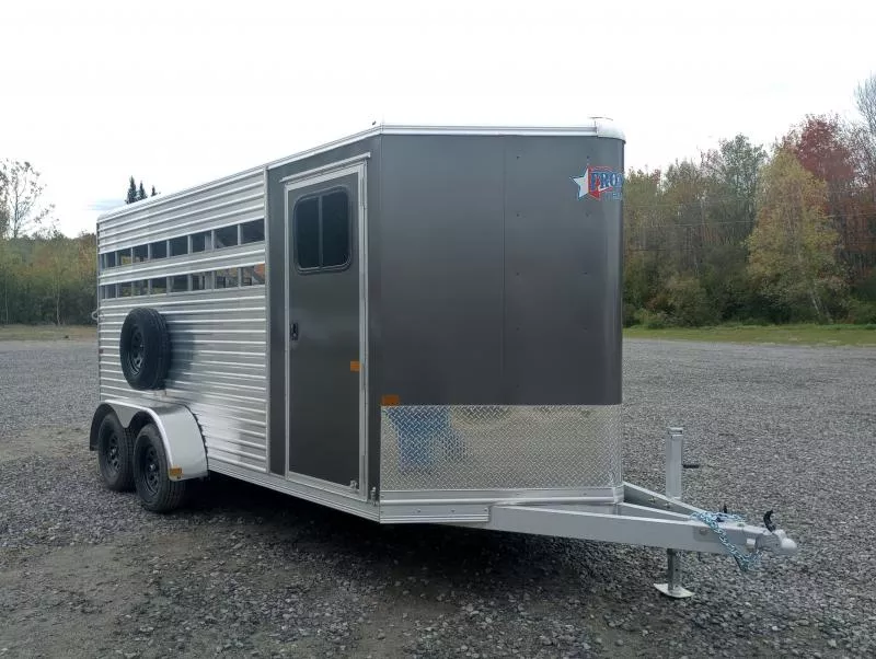 2026 Frontier Colt Series LS Aluminum 3 Horse Slant Load w/Front Tack, Full Stud Divider, Spare Tire
