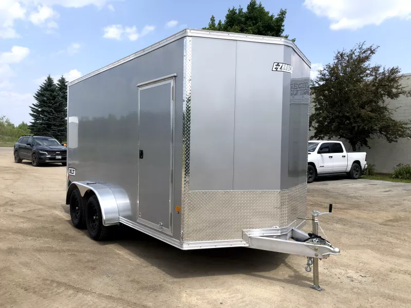 2026 E-Z Hauler 7x14 7K Aluminum Enclosed Cargo w/Spare Tire/Mount. 1587 lbs.