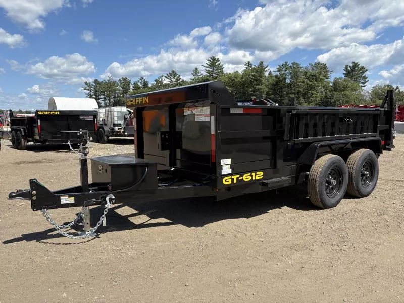 2026 Griffin Trailers 6x12 10K Powder Coated Dump Trailer