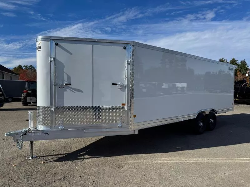 2026 Mission 8.5x22 Aluminum All Sport 10K Enclosed Car/Snowmobile Trailer LOADED w/Options