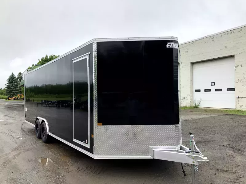 2026 E-Z Hauler XLT 8.5x24 10K Pro Series Aluminum Enclosed Car Hauler w/Spring Assist Rear Ramp. 2750 lbs.