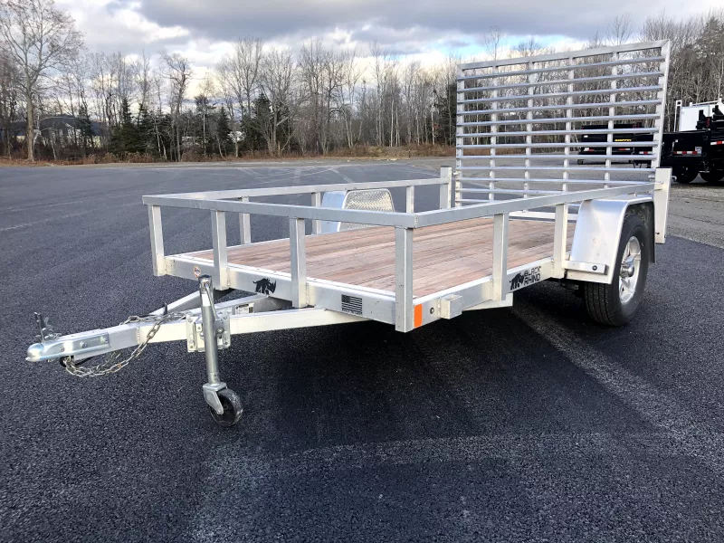 USED 2022 Black Rhino 6X10 Aluminum Utility Trailer/Fold Down Ramp. 660 lbs.