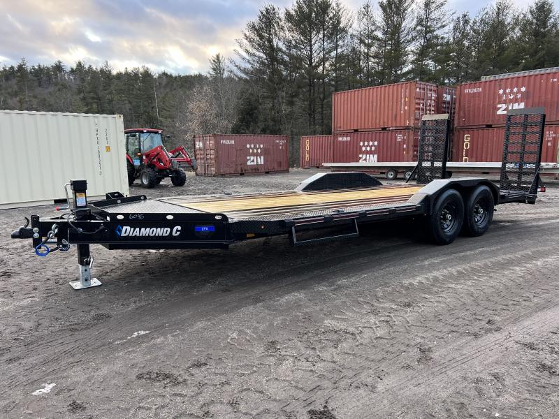2025 Diamond C Trailers 7x20 15K Equipment Trailer w/ Max Wide Package & Flip Knee Ramps