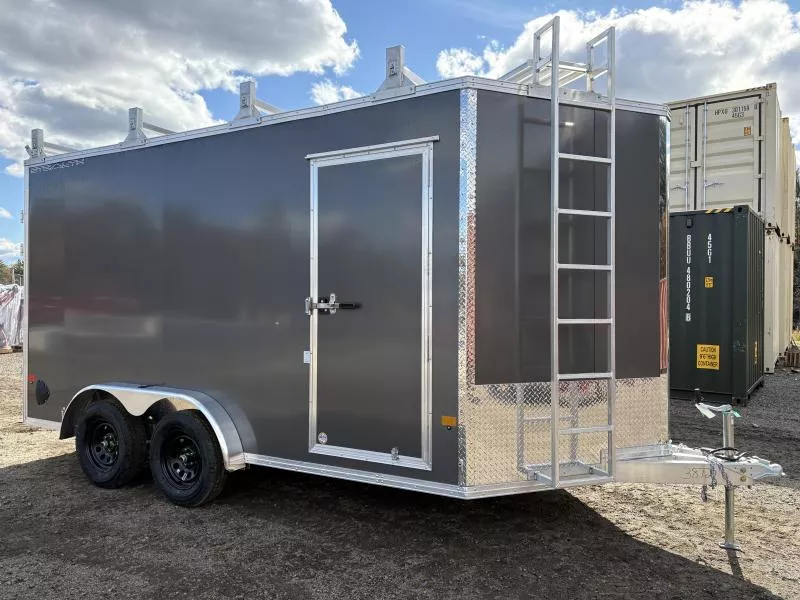 2026 Stealth Trailers 7.5x14 Aluminum Enclosed Cargo w/Contractor Package, Extra Height & PolyCOR Exterior 