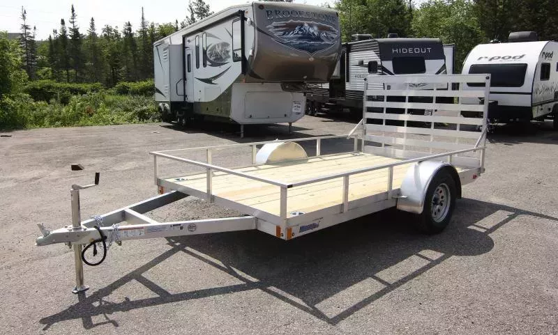 2026 Mission Trailers 6.5x12 Aluminum Open Utility Trailer w/D-Rings