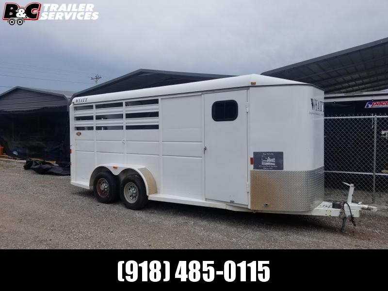 2015 Wyatt 2015 WYATT ENGINEERING 3 HORSE SLANT W\ FRONT TACK ROOM \ REMOVEABLE REAR TACK BOX (REMOVEABLE) PADDED DIVIDERS Livestock Trailer 2015 Wyatt 2015 WYATT ENGINEERING 3 HORSE SLANT W\ FRONT TACK ROOM \ REMOVEABLE REAR TACK BOX (REMOVEABLE) PADDED DIVIDERS Livestock Trailer