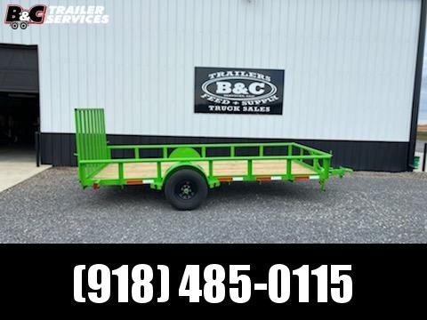 77X14' SINGLE AXLE UTILITY TRAILER WITH 5200# AXLE 77X14' SINGLE AXLE UTILITY TRAILER WITH 5200# AXLE
