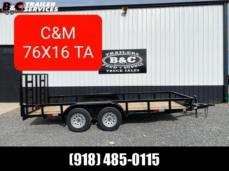 NEW 76x16 tandem axle utility trailer NEW 76x16 tandem axle utility trailer