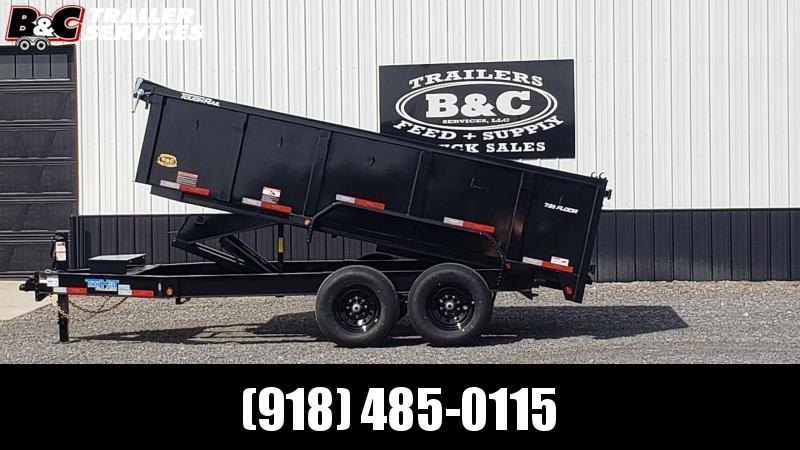 NEW 7X14 DPX LO PRO TOP HAT DUMP TRAILER with 3' side walls NEW 7X14 DPX LO PRO TOP HAT DUMP TRAILER with 3' side walls
