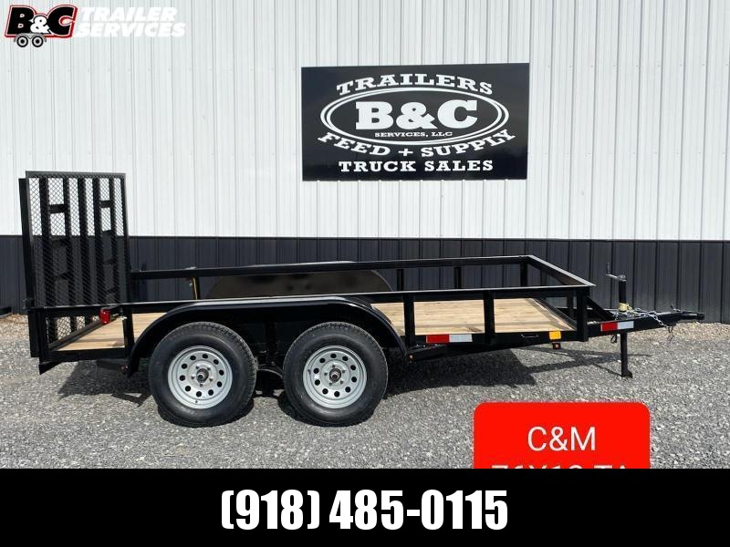 NEW 76x12 tandem axle utility trailer NEW 76x12 tandem axle utility trailer