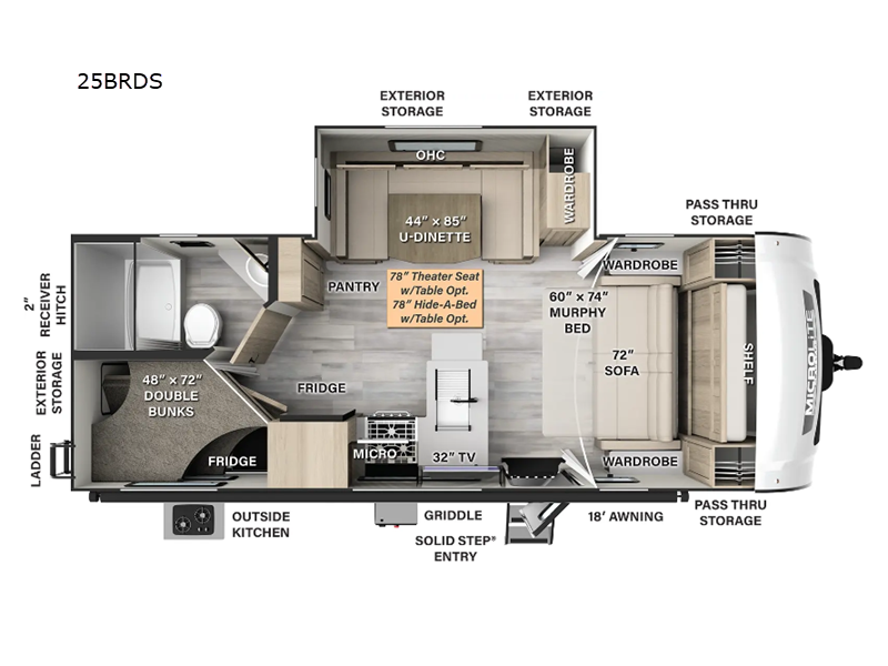 new Travel Trailers Forest River Flagstaff Micro Lite for sale, in Donna, TX Thumbnail 2
