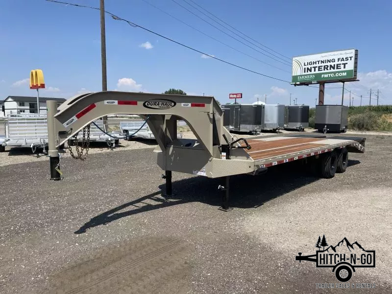 2025 Dura-Haul 8x20+5 24k Gooseneck Flatbed Equipment Trailer