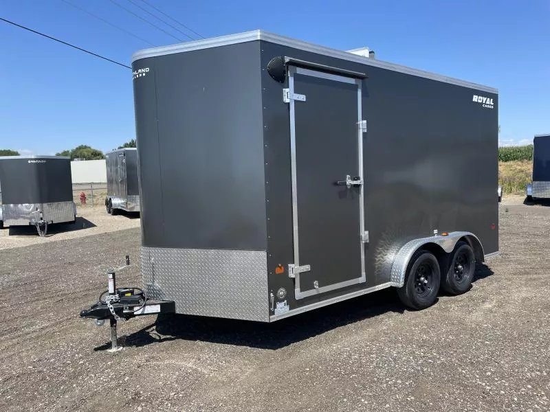 2026 Southland Royal 7.5x14+2 V-Nose 7k Cargo Trailer with Rear Ramp Door