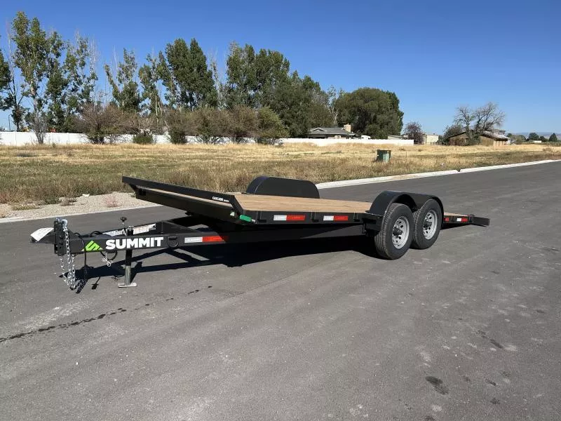 2025 Summit Cascade 7x18 10k Full Tilt Deck Trailer with Removable Fenders
