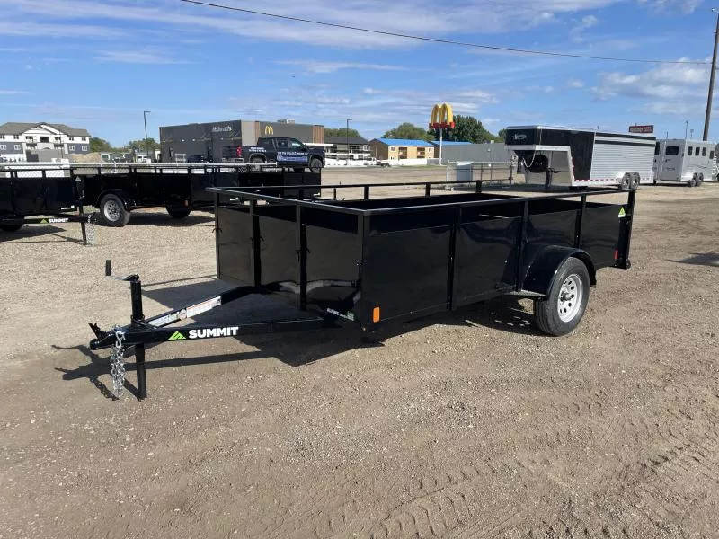 2026 Summit Alpine 6x12 3k Single Axle With Split Ramp Utility Trailer